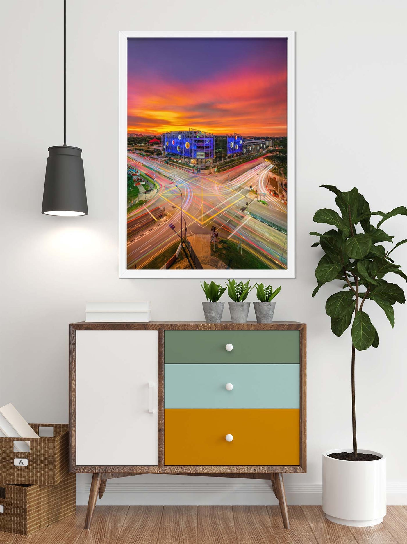 Downtown East (Framed Prints)