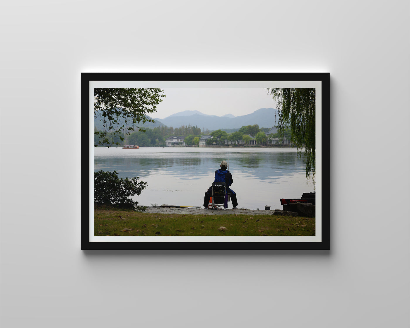 Fisherman in Hangzhou (Digital)