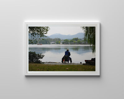 Fisherman in Hangzhou (Framed Prints)