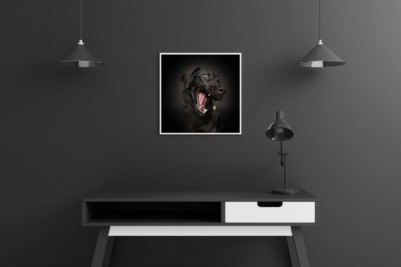 Pepper Mixed Breed (Framed Prints)
