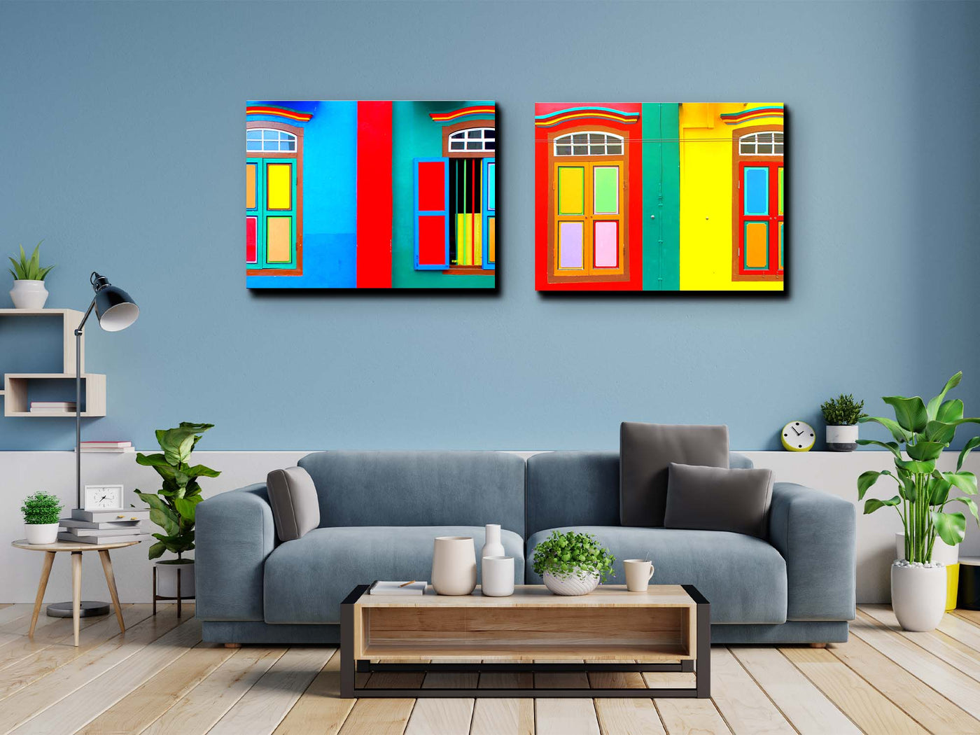 Colourful Windows (Canvas Prints)