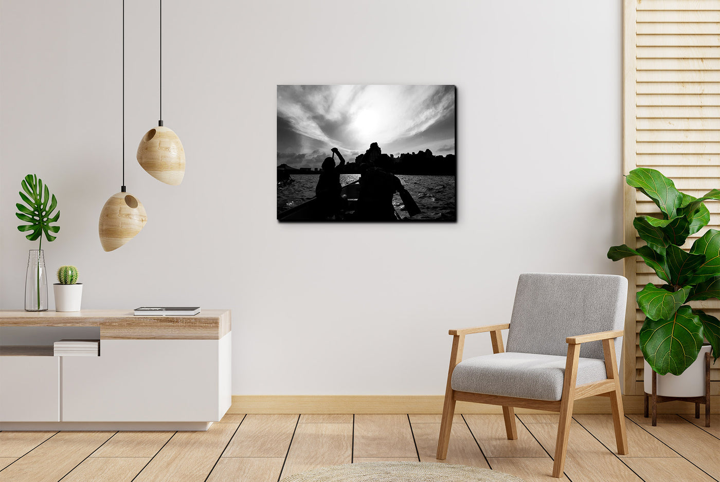 Rowing To The Horizons (Canvas Prints)